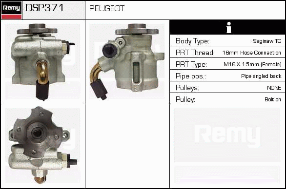 DELCO REMY DSP371 Hydraulic...