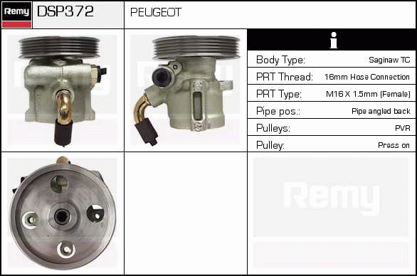 DELCO REMY DSP372 Hydraulic...