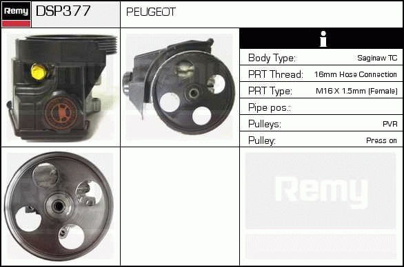 DELCO REMY DSP377 Hydraulic...