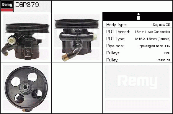 DELCO REMY DSP379 Hydraulic...