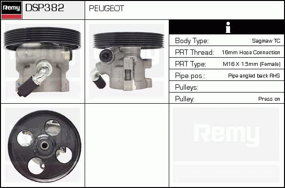 DELCO REMY DSP382 Hydraulic...