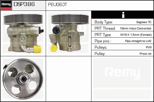 DELCO REMY DSP386 Hydraulic...