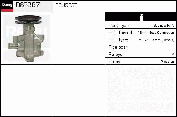 DELCO REMY DSP387 Hydraulic...