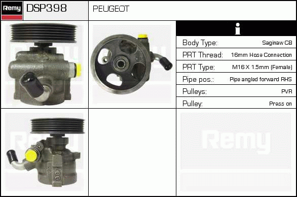 DELCO REMY DSP398 Hydraulic...