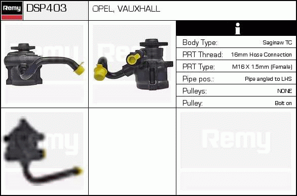 DELCO REMY DSP403 Hydraulic...