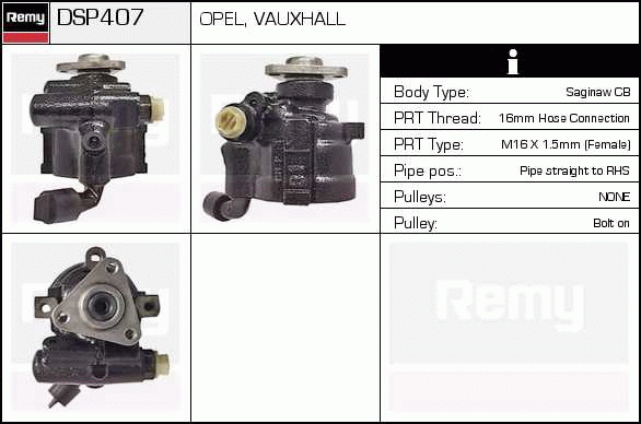 DELCO REMY DSP407 Hydraulic...