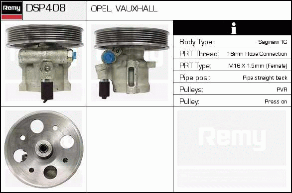 DELCO REMY DSP408 Hydraulic...