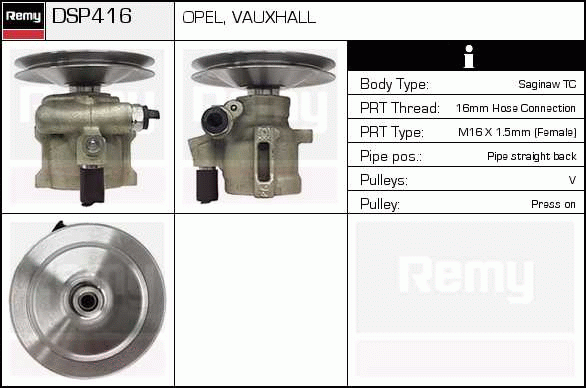 DELCO REMY DSP416 Hydraulic...