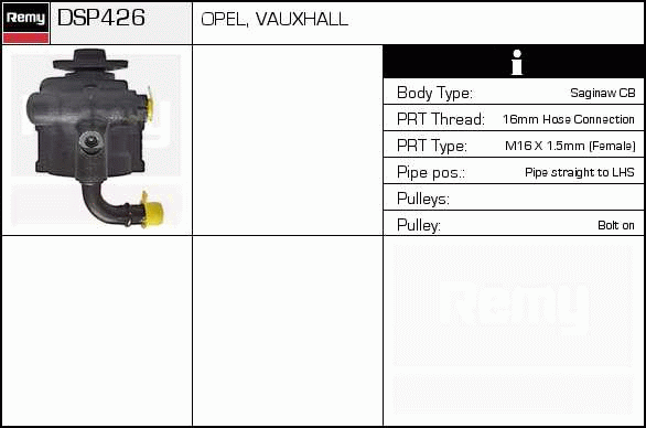 DELCO REMY DSP426 Hydraulic...