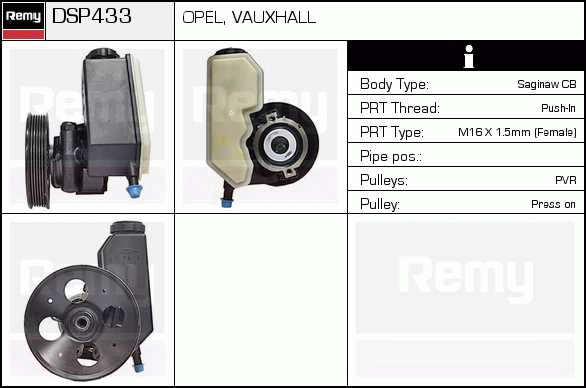 DELCO REMY DSP433 Hydraulic...