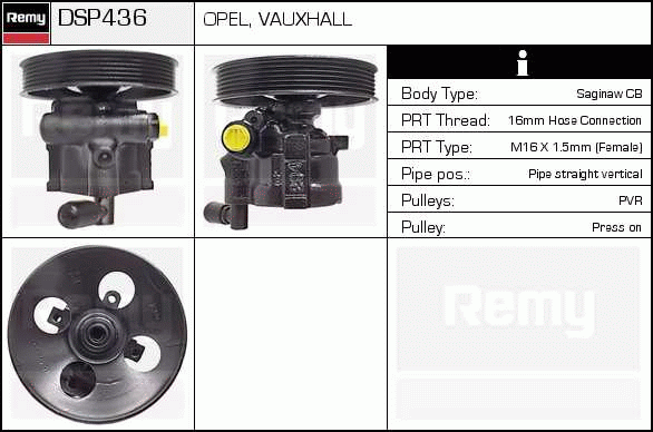 DELCO REMY DSP436 Hydraulic...