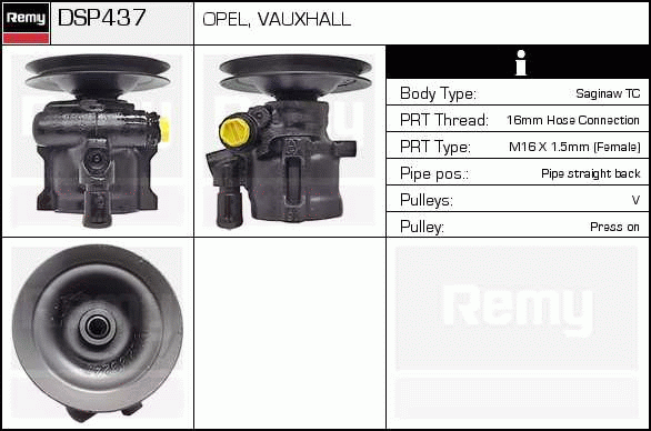 DELCO REMY DSP437 Hydraulic...