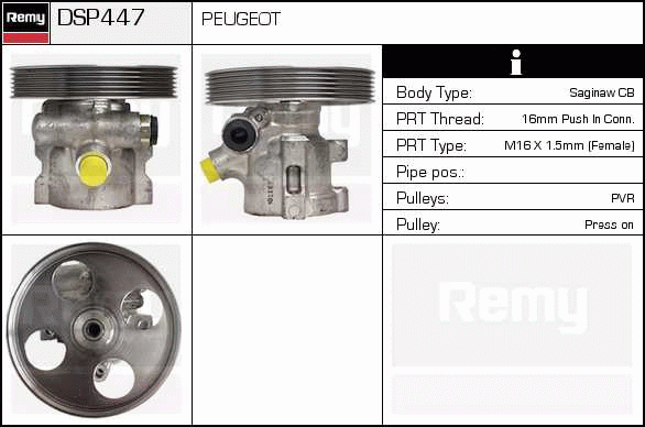 DELCO REMY DSP447 Hydraulic...