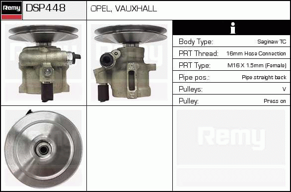 DELCO REMY DSP448 Hydraulic...