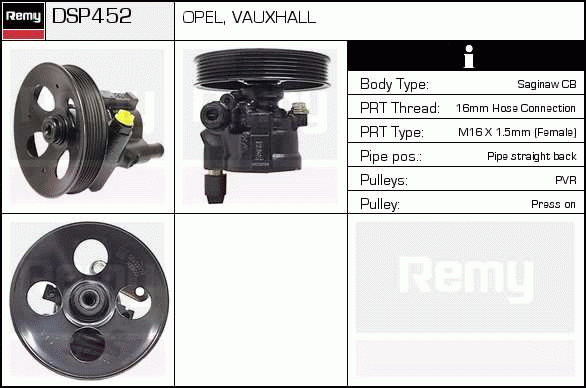 DELCO REMY DSP452 Hydraulic...