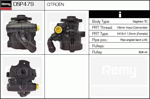 DELCO REMY DSP479 Hydraulic...