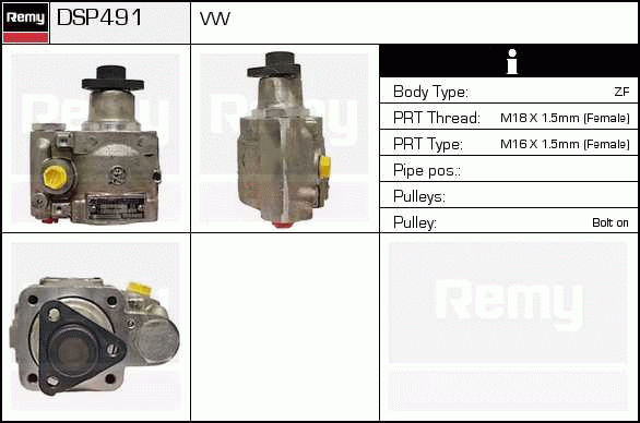 DELCO REMY DSP491 Hydraulic...