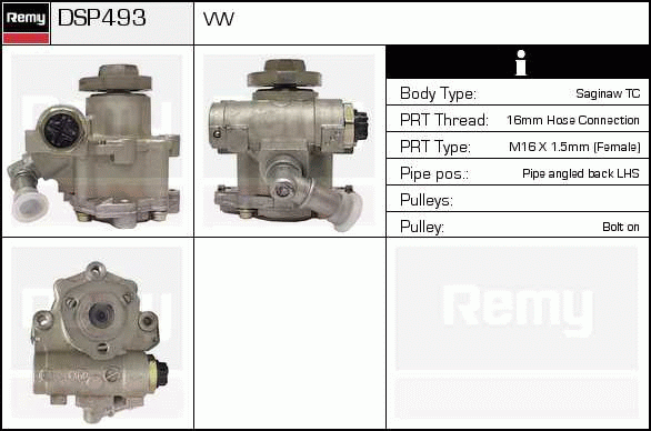 DELCO REMY DSP493 Hydraulic...