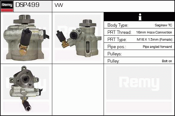 DELCO REMY DSP499 Hydraulic...