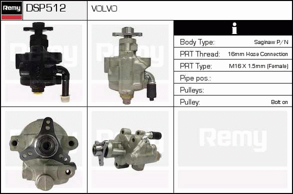 DELCO REMY DSP512 Hydraulic...