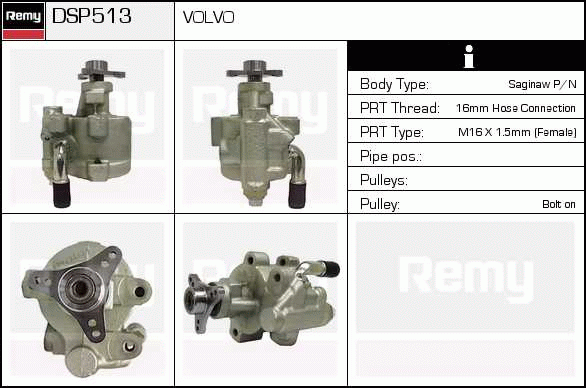 DELCO REMY DSP513 Hydraulic...