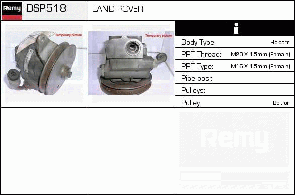 DELCO REMY DSP518 Hydraulic...