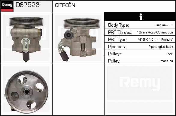 DELCO REMY DSP523 Hydraulic...