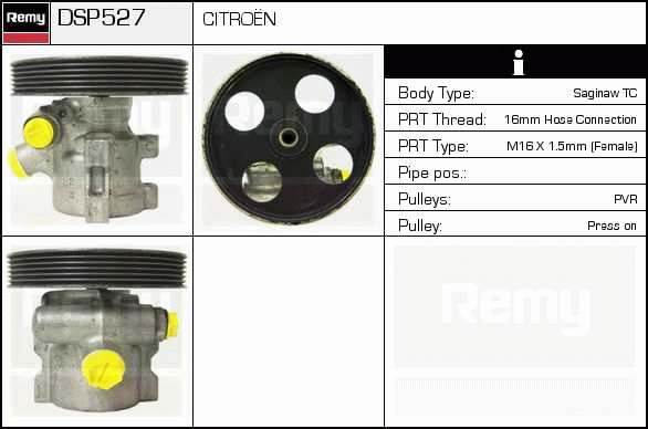 DELCO REMY DSP527 Hydraulic...