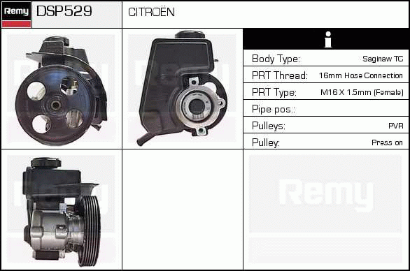 DELCO REMY DSP529 Hydraulic...