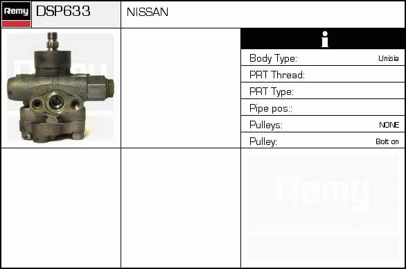 DELCO REMY DSP633 Hydraulic...