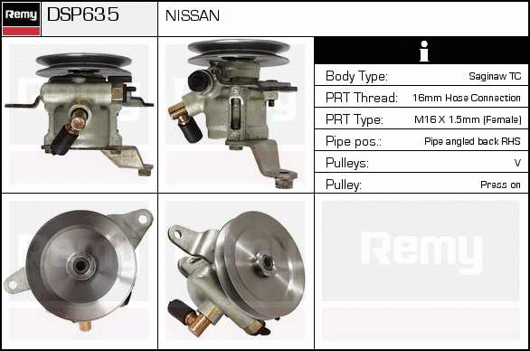 DELCO REMY DSP635 Hydraulic...