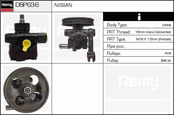 DELCO REMY DSP636 Hydraulic...