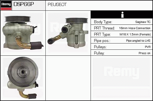 DELCO REMY DSP66P Hydraulic...