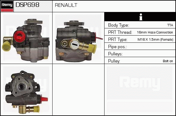 DELCO REMY DSP698 Hydraulic...