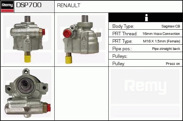 DELCO REMY DSP700 Hydraulic...