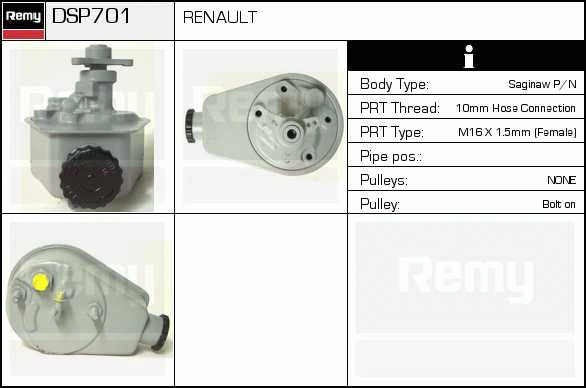 DELCO REMY DSP701 Hydraulic...