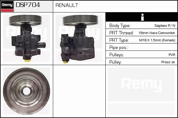 DELCO REMY DSP704 Hydraulic...