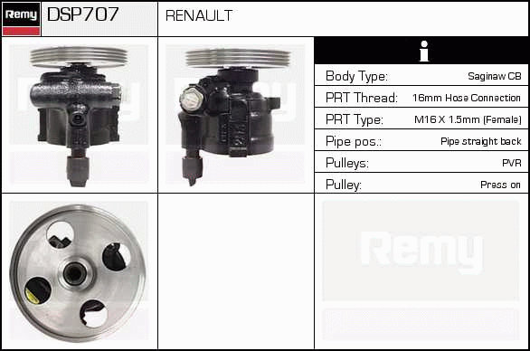 DELCO REMY DSP707 Hydraulic...