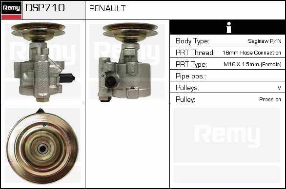 DELCO REMY DSP710 Hydraulic...