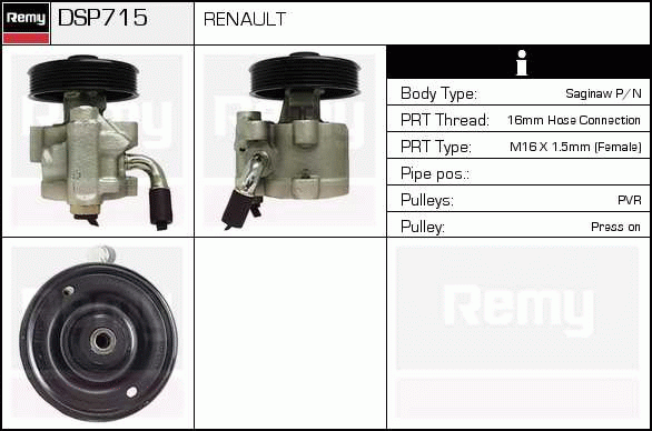 DELCO REMY DSP715 Hydraulic...