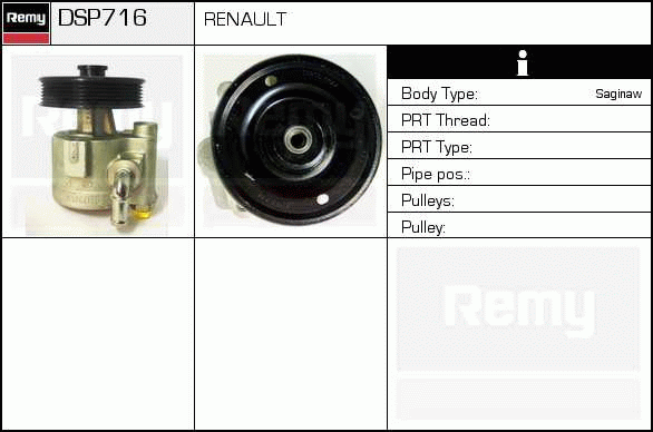 DELCO REMY DSP716 Hydraulic...