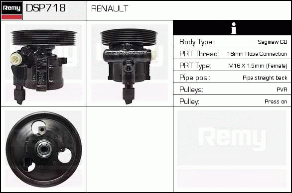 DELCO REMY DSP718 Hydraulic...