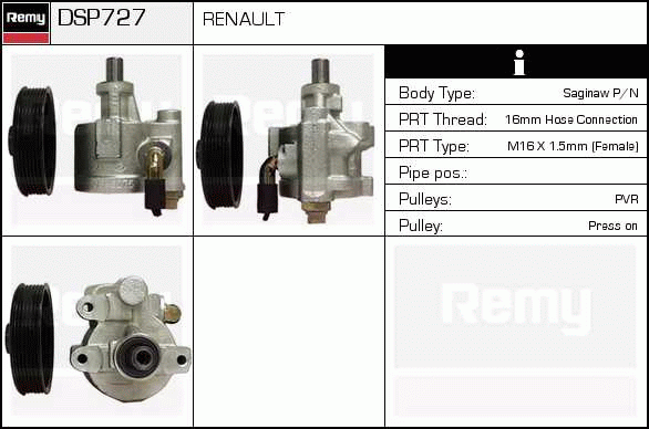 DELCO REMY DSP727 Hydraulic...