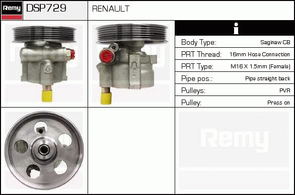 DELCO REMY DSP729 Hydraulic...