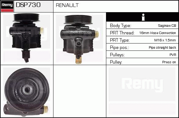 DELCO REMY DSP730 Hydraulic...