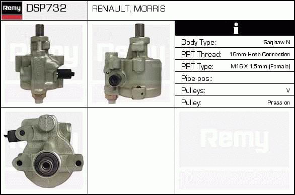 DELCO REMY DSP732 Hydraulic...