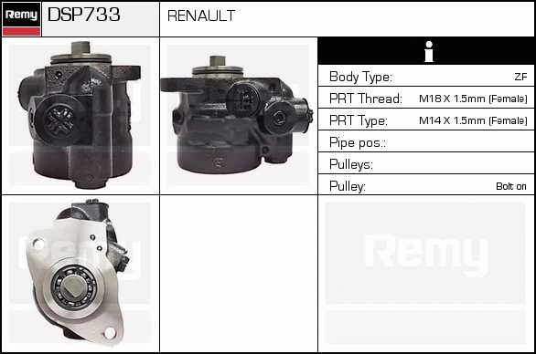 DELCO REMY DSP733 Hydraulic...