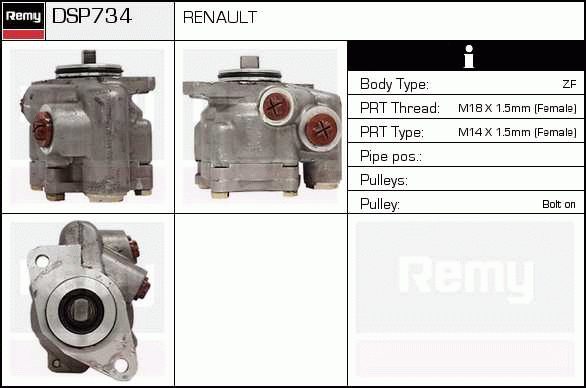 DELCO REMY DSP734 Hydraulic...