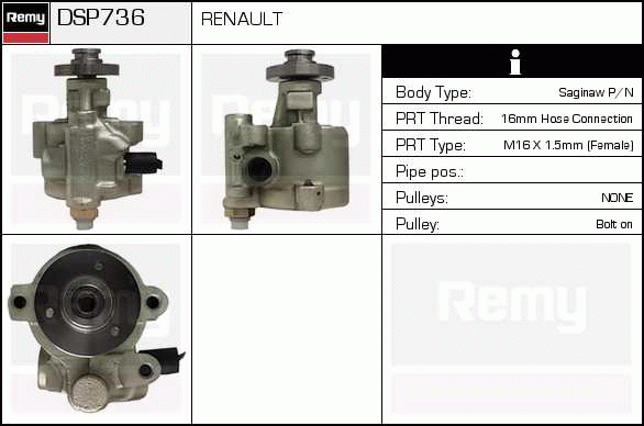 DELCO REMY DSP736 Hydraulic...