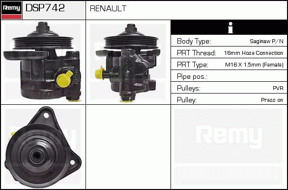 DELCO REMY DSP742 Hydraulic...